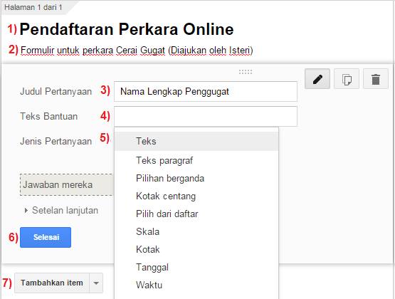 cara membuat formulir pendaftaran online dengan google drive